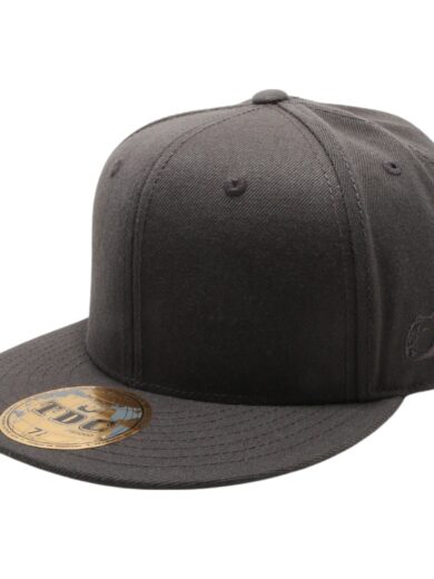 PB5000 TDC PitBull On-Field Wool Blend Flat Fitted Hats [Dark Grey]