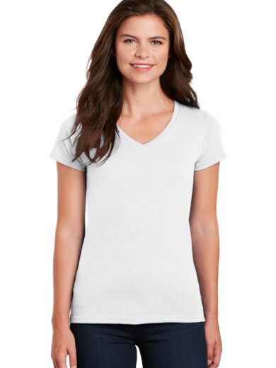 Gildan ®  Women's Heavy Cotton   100% Cotton V-Neck T-Shirt. 5V00L