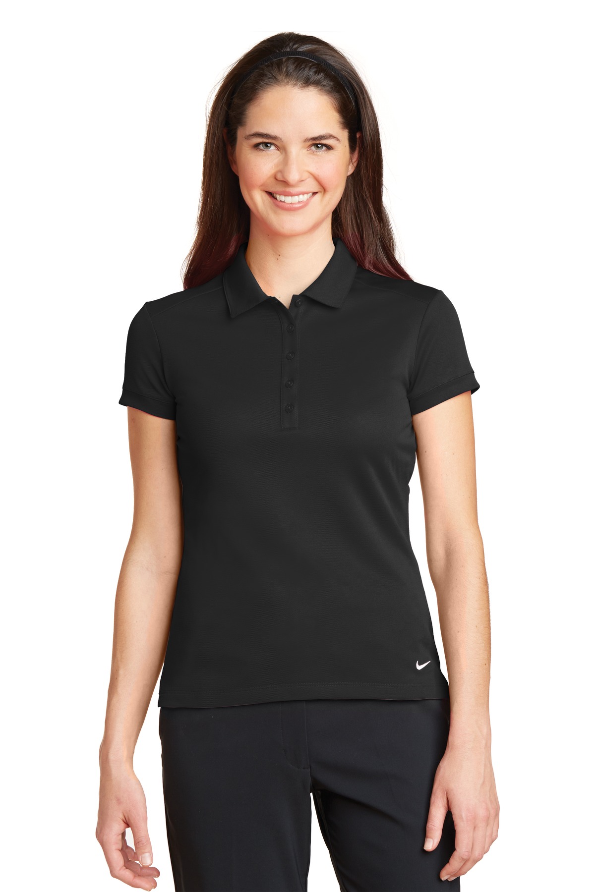 Nike Women's Dri-FIT Solid Icon Pique Modern Fit Polo. 746100