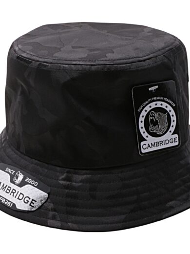 Black PB261 Pit Bull Cambridge Shiny Camouflage High Quality Bucket Hats