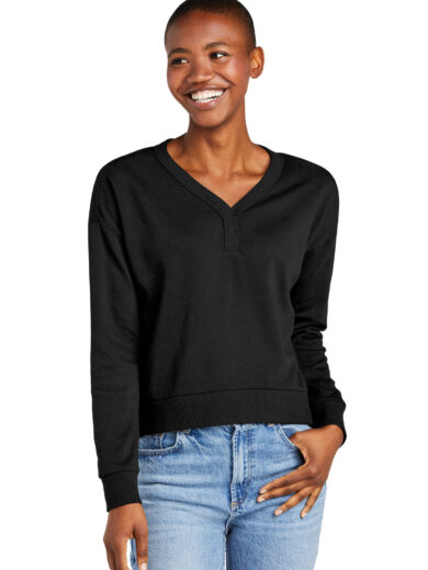 District ®  Women's Perfect Tri ®  Fleece V-Neck Sweatshirt DT1312