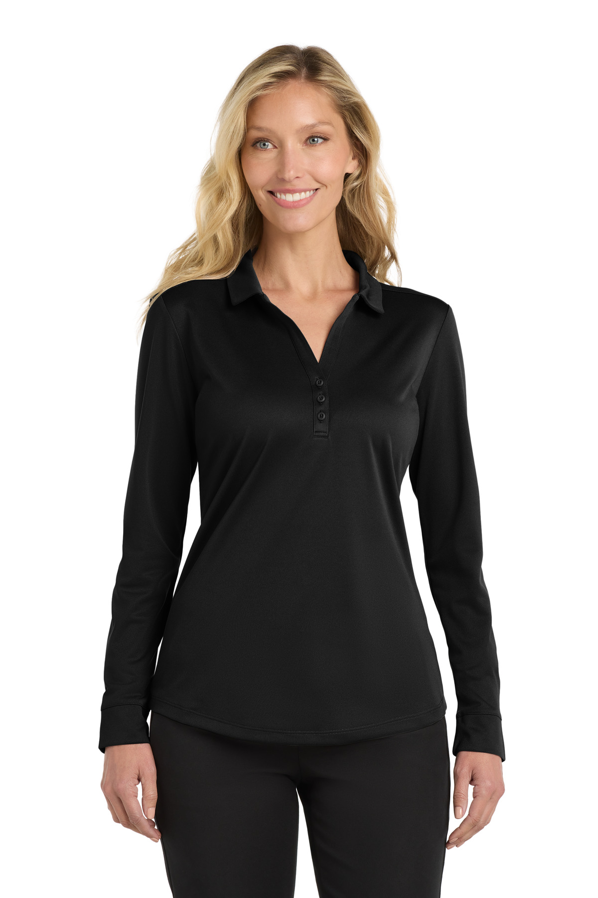Port Authority ® Women's Silk Touch Performance Long Sleeve Polo. L540LS
