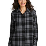 Port Authority ®  Women's Plaid Flannel Tunic . LW668