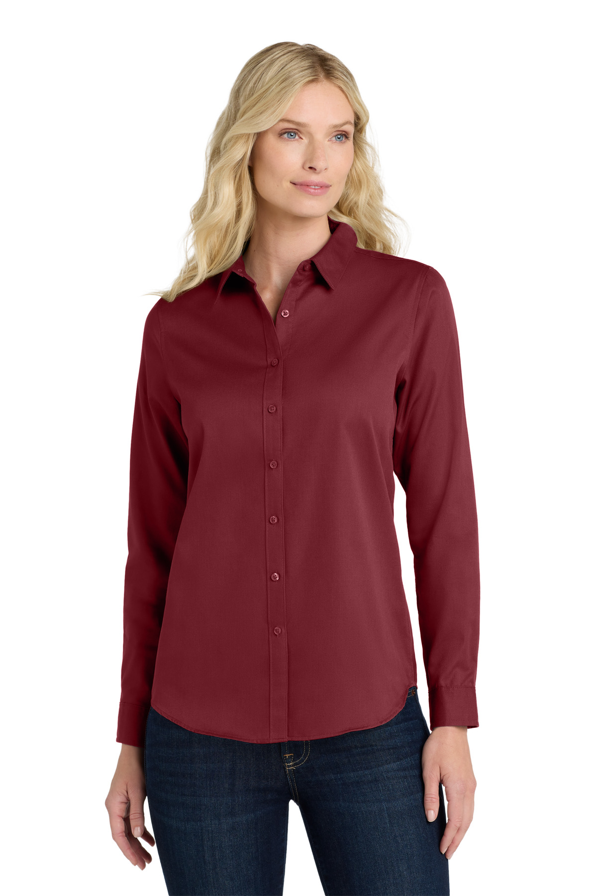 Port Authority ® Women's Long Sleeve SuperPro React Twill Shirt. LW808