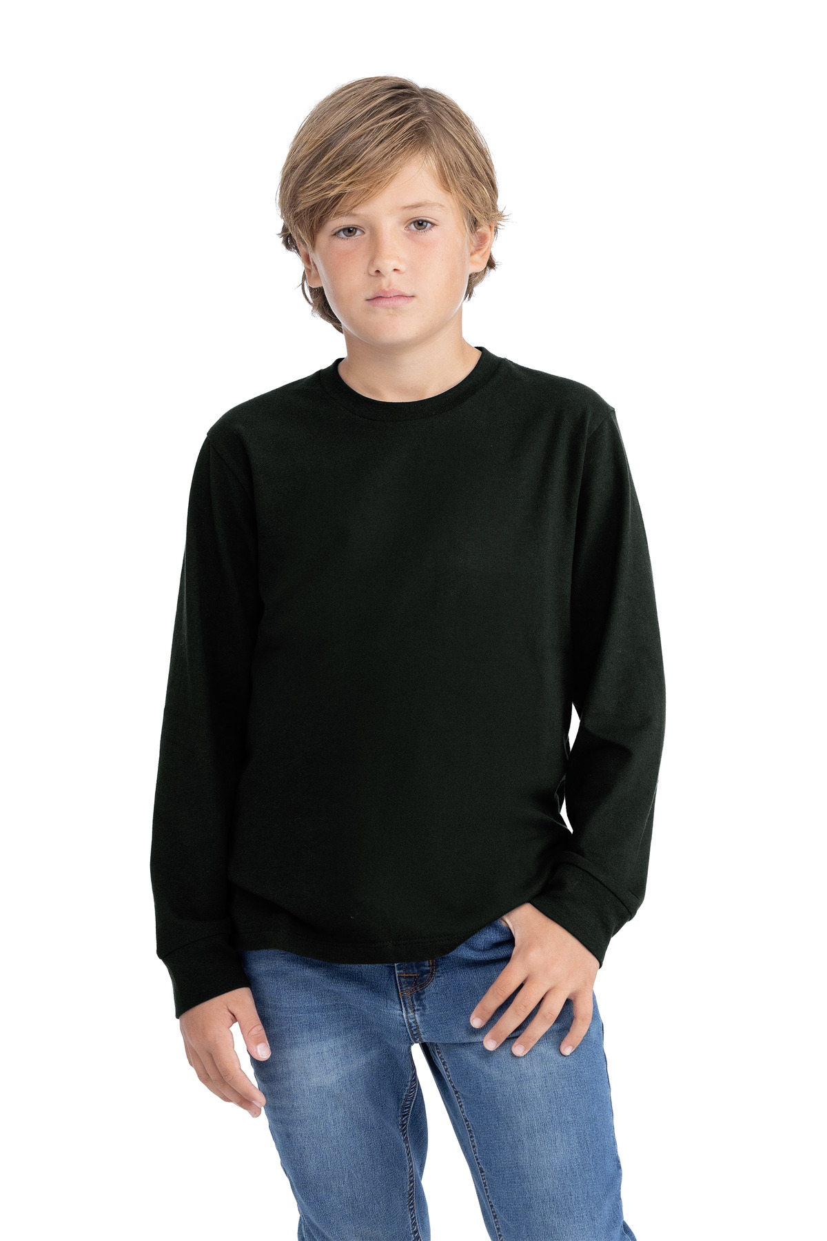 Next Level Apparel ® Youth Cotton Long Sleeve Tee NL3311