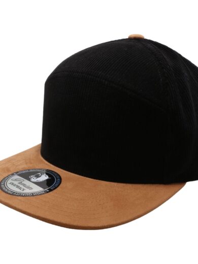 PB124 Pit Bull Hybrid Corduroy Camper Hats [Black/Khaki] 1
