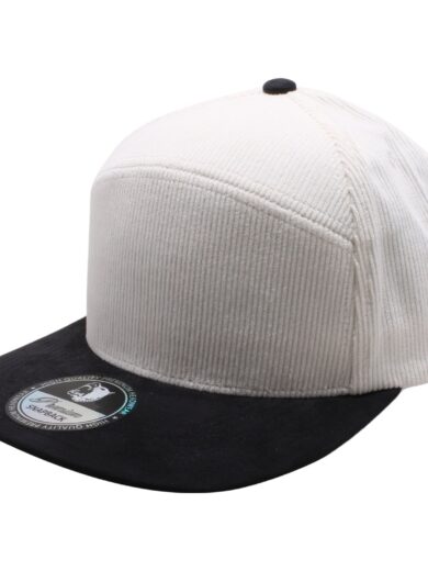 PB124 Pit Bull Hybrid Corduroy Camper Hats [White/Black] 1