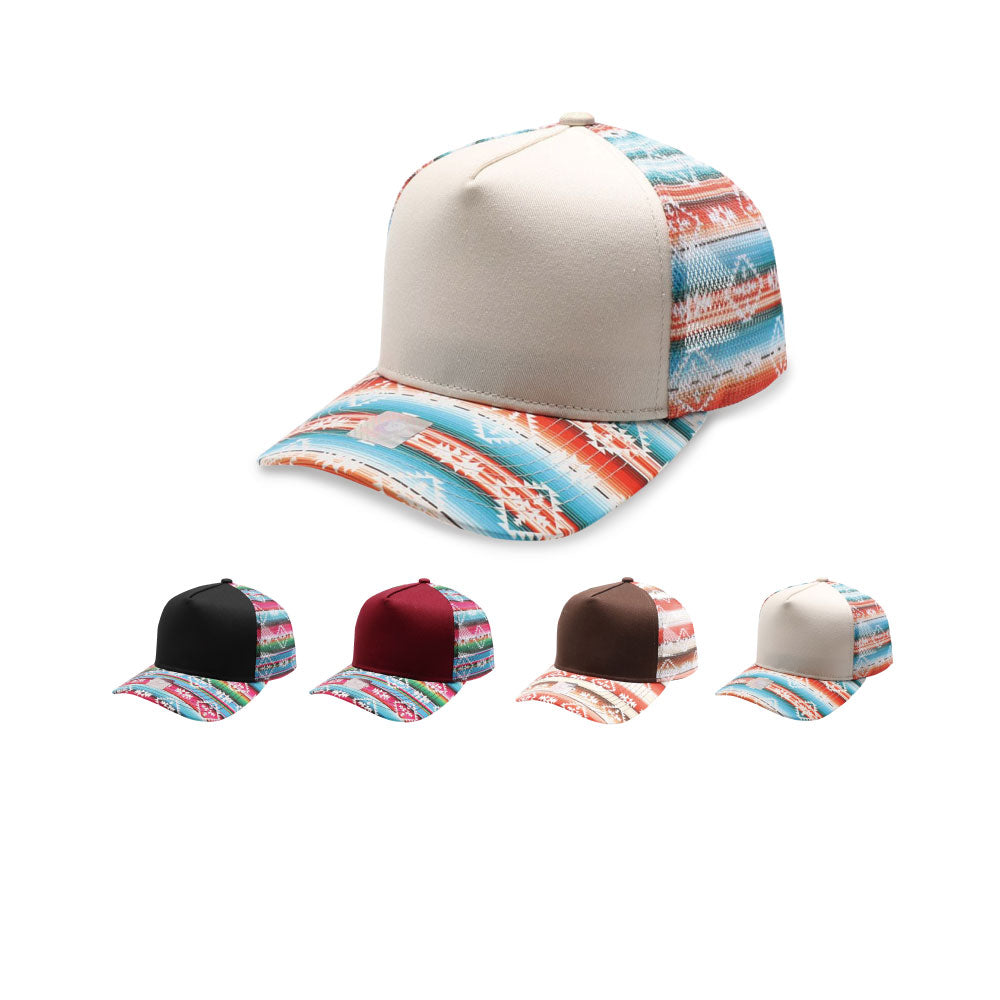 PB225LPT Women's 5 Panel PonyTail