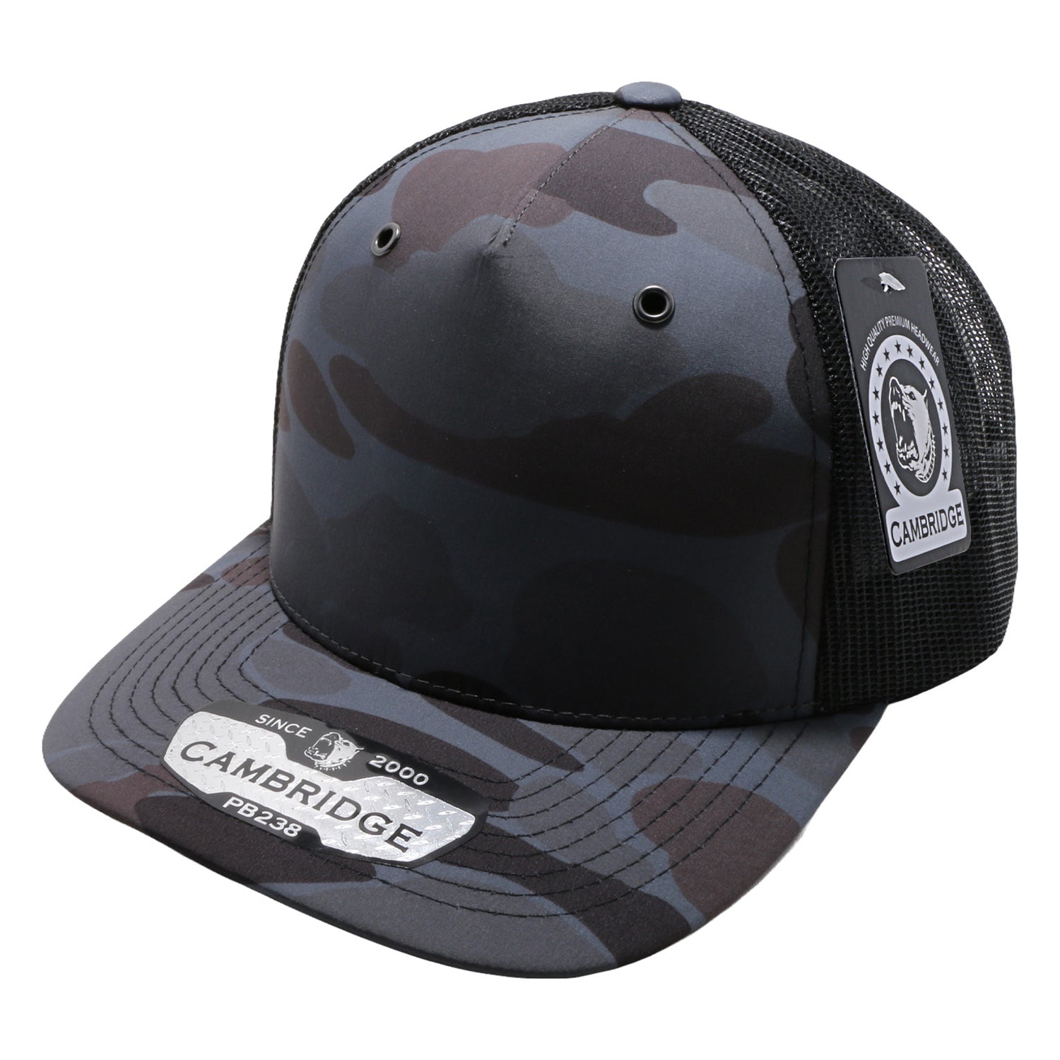 PB238 5Panel Shiny Camo Trucker - Image 5