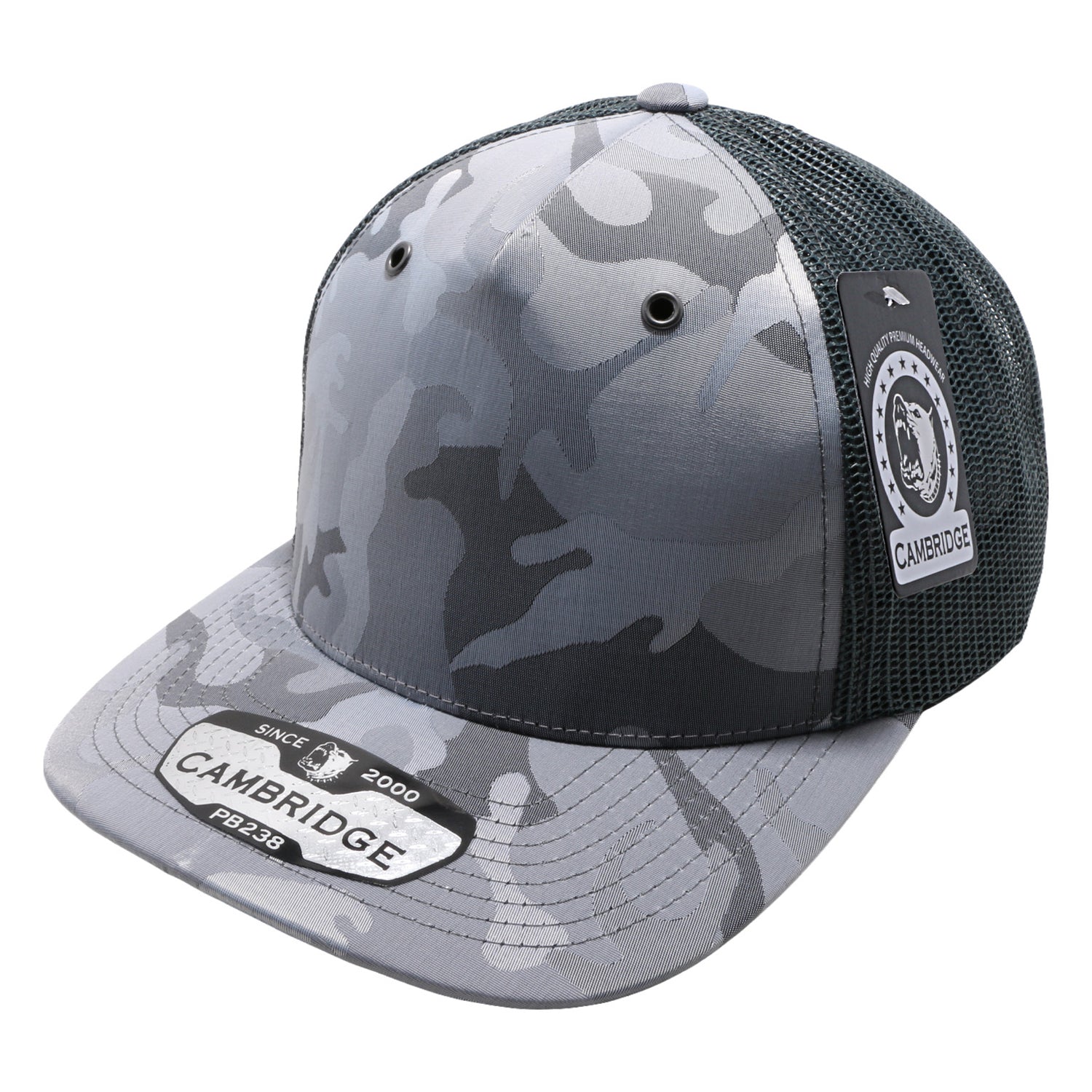 PB238 5Panel Shiny Camo Trucker - Image 2