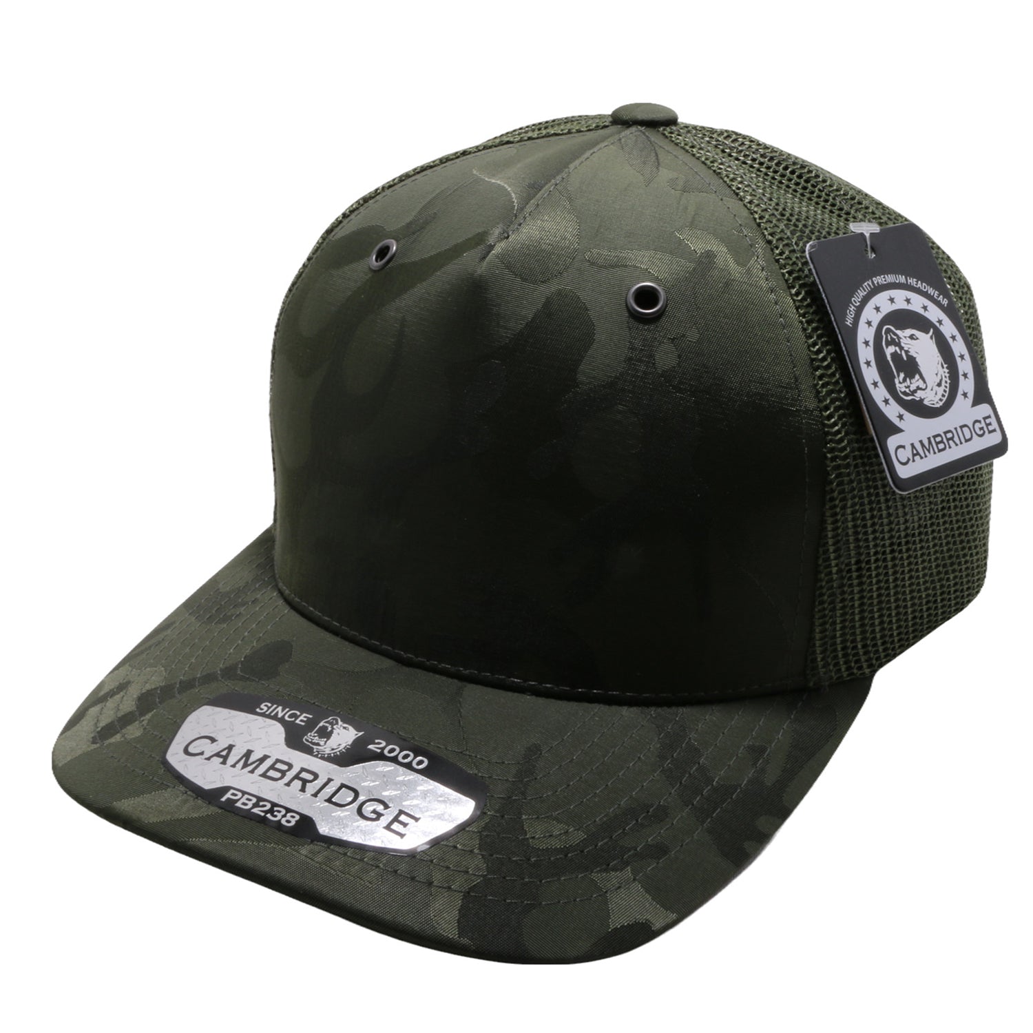 PB238 5Panel Shiny Camo Trucker - Image 8