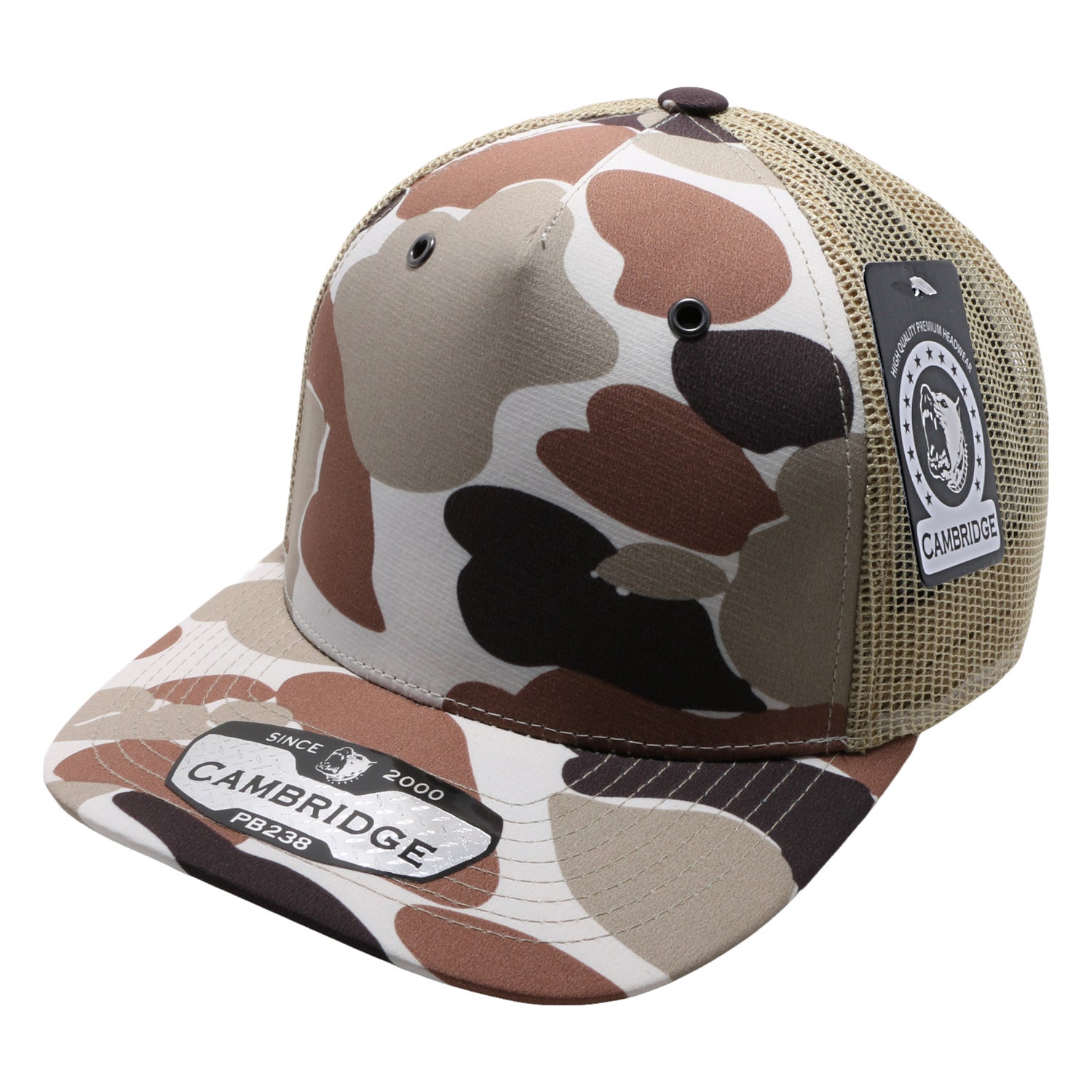 PB238 5Panel Shiny Camo Trucker - Image 3
