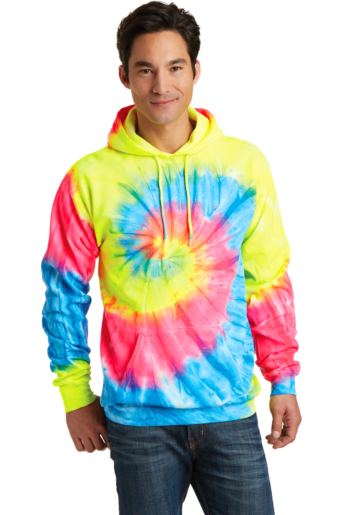 Port & Company ® Tie-Dye Pullover Hooded Sweatshirt. PC146