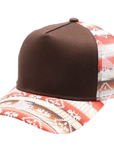 PB275PT Lady Plain Pony Tail Meshback Hat (Brown)