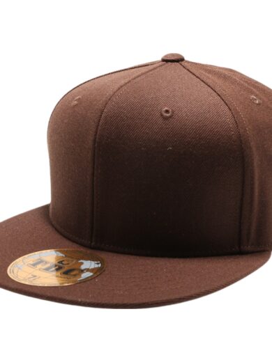 PB5000 TDC PitBull On-Field Wool Blend Flat Fitted Hats [Brown]