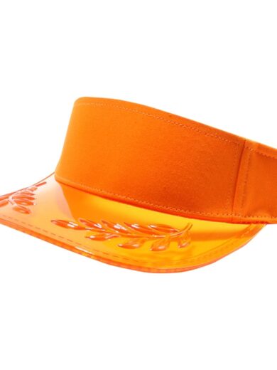 PB317 Pitbull Cambridge Transparent Bayleaf Sun Visor [Orange]