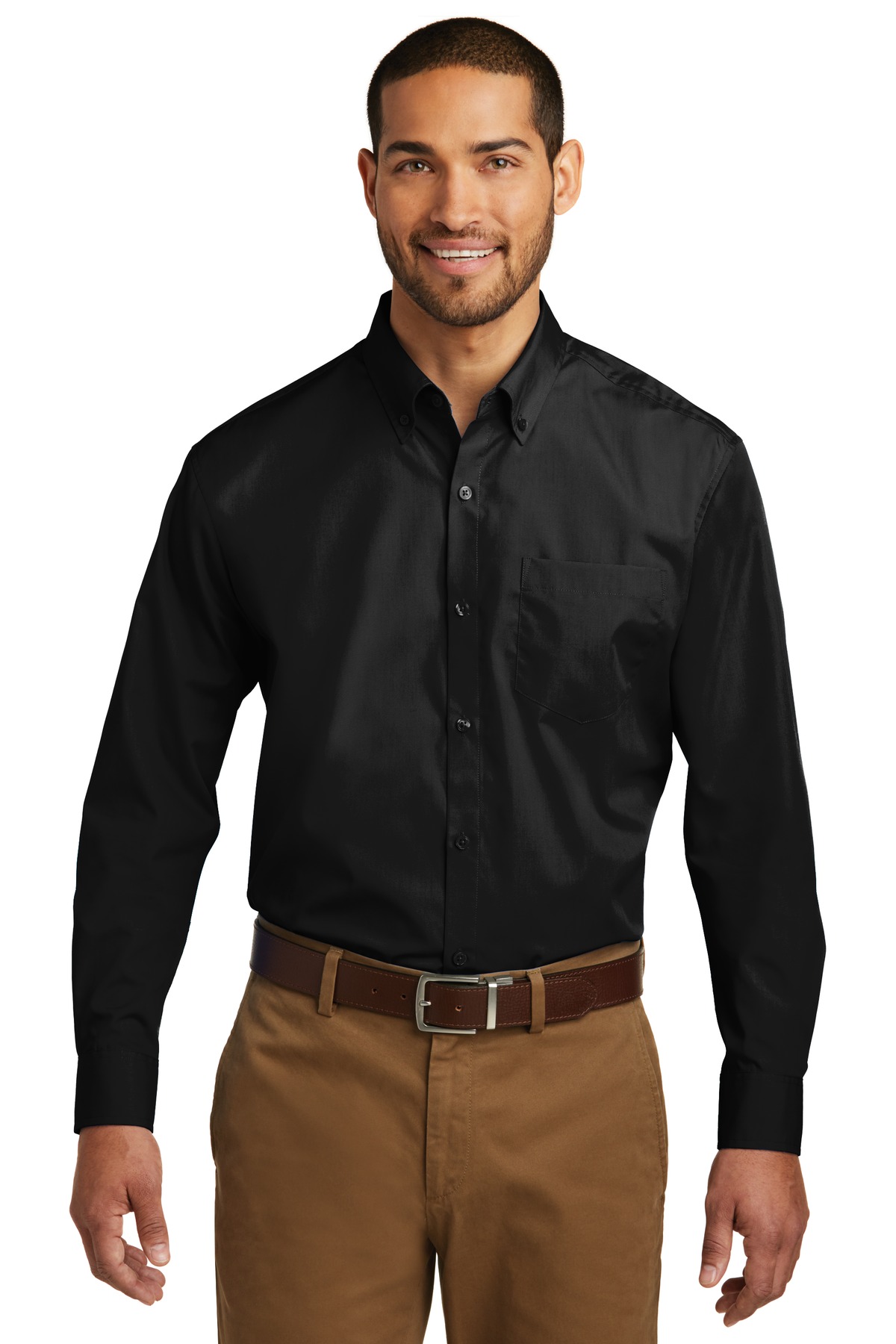 Port Authority ® Tall Long Sleeve Carefree Poplin Shirt. TW100