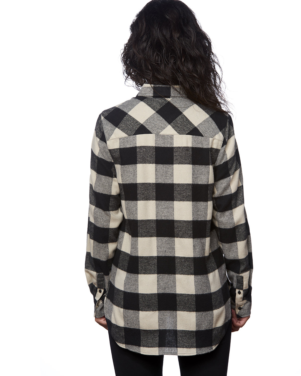 Ladies' Plaid Boyfriend Flannel Shirt - Image 2