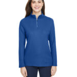 Ladies' Fusion ChromaSoft  Pique Quarter-Zip