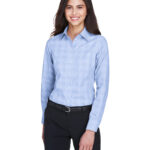 Ladies' Crown Collection  Glen Plaid Woven Shirt