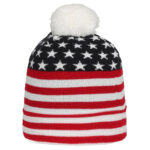 USA Watch Cap With Pom