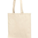 Cotton Canvas Tote Bag With Self Fabric Handles