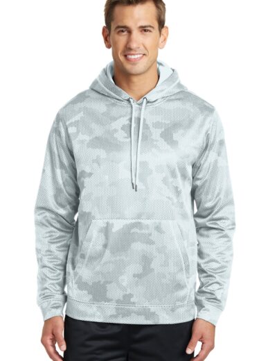 Sport-Tek ®  Sport-Wick ®  CamoHex Fleece Hooded Pullover. ST240