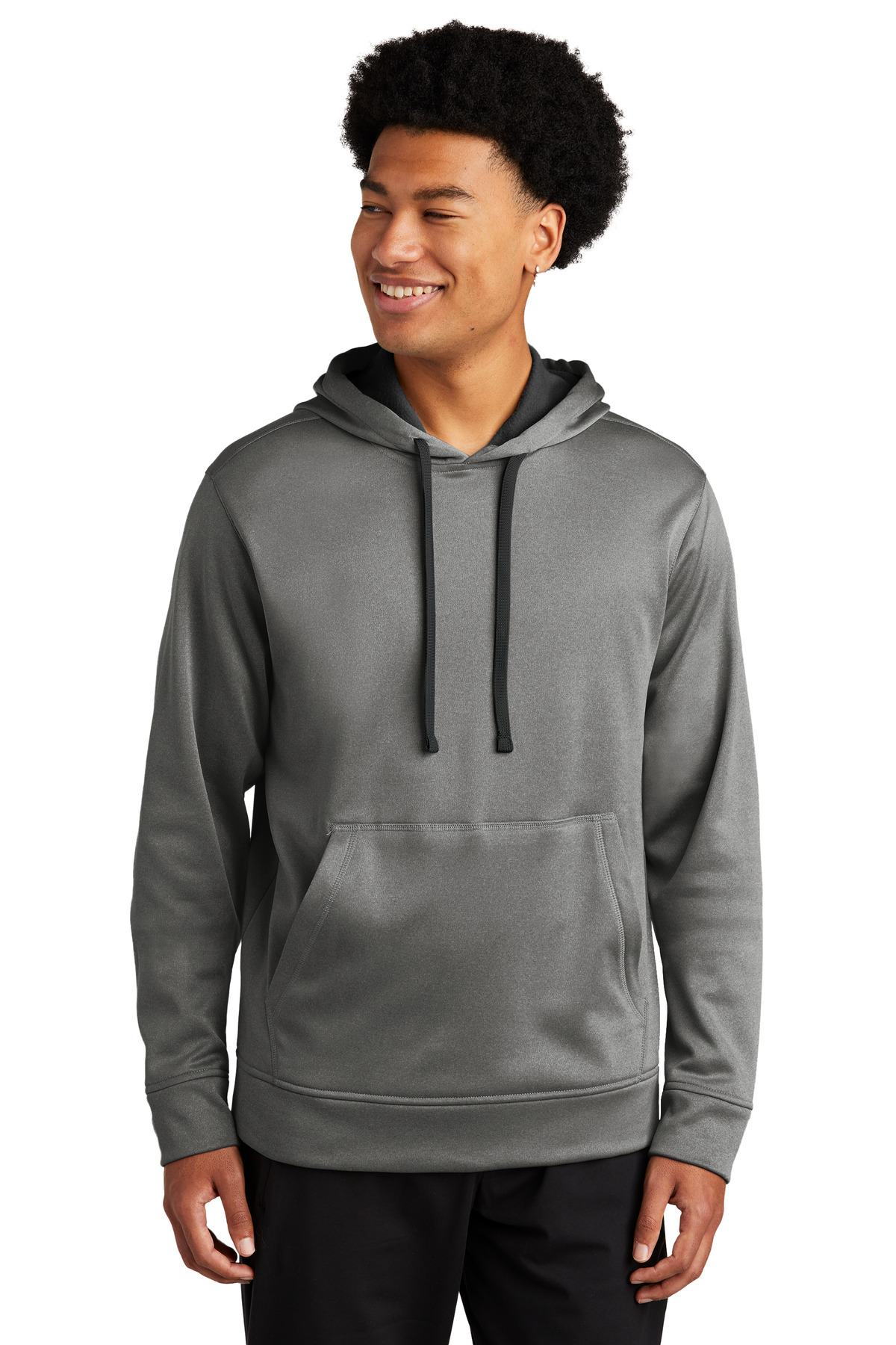 Sport-Tek ® PosiCharge ® Sport-Wick ® Heather Fleece Hooded Pullover. ST264