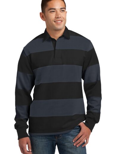 Sport-Tek ®  Classic Long Sleeve Rugby Polo. ST301